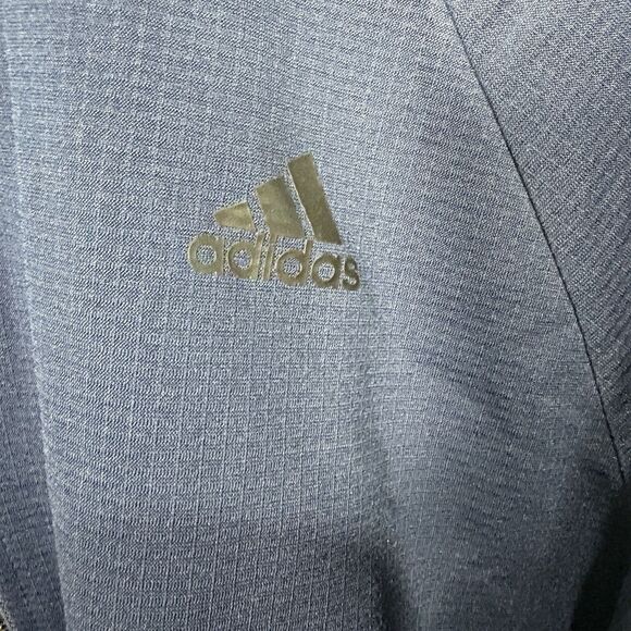 Adidas Jacket XL Full Zip Navy Track Athletic 3 Stripe Logo Streetwear Sporty - Picture 2 of 10